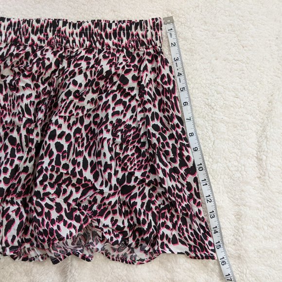 Leopard Print White & Pink 'Fluffy' Skater Skirt H&M size 4 - Picture 12 of 12